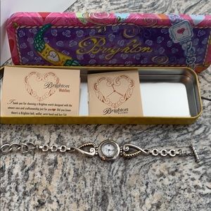 Brighton Gold & Silver Heart watch